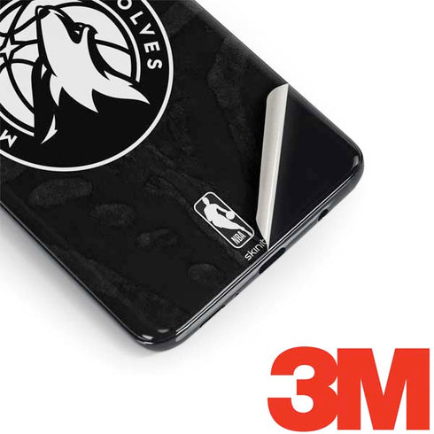 NBA Minnesota Timberwolves Black Animal Print Galaxy S9 Skin